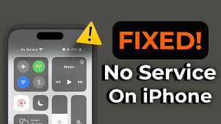 How to Fix No Service Issue on iphone After iOS 17 Update [upl. by Yuu]