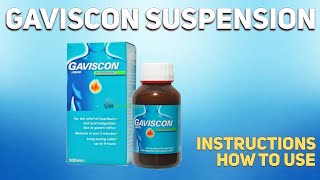 Gaviscon liquid how to use How and when to take it Who cant take gaviscon [upl. by Redford]