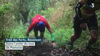 Trail des forts de Besançon 2018  le mur de Planoise lenfer [upl. by Sahpec]