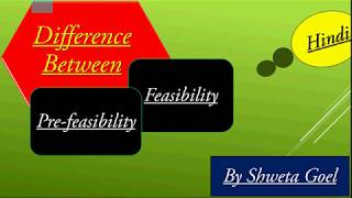 Difference between feasibility and prefeasibility meaning feasibility in hindi [upl. by Gusti]