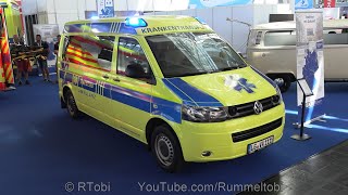 German medical transport ambulance – 2013 VW T5 – exterior lighting amp interior – Interschutz 2022 [upl. by Lorens]