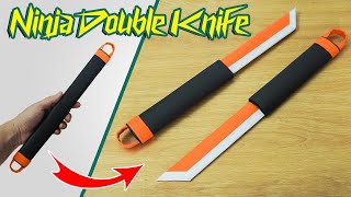 Origami Ninja Double Knife  How to make paper Ninja Double Knife Shadow fight [upl. by Ecilegna180]