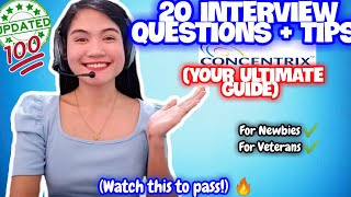 20 CONCENTRIX INTERVIEW QUESTIONS AND TIPS FOR NEWBIES AND TENURED 2024 UPDATED  NAYUMI CEE 🌻 [upl. by Josie717]