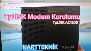 Modem Kurulumu TPLiNK AC120 nasıl yapılır turktelekom vodafone turknet superonline vdsl adsl [upl. by Reppep]