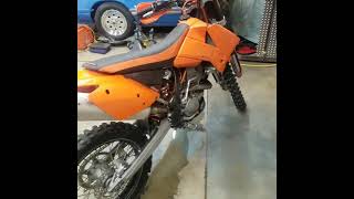 2005 ktm sxf 250 first start up after engine rebuilt [upl. by Masha924]