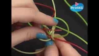 How to Make a Scoubidou Bracelet With 6 Cords [upl. by Colp]