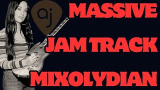 Massive Mixolydian Jam Track in A  Guitar Backing Track 70  BPM [upl. by Asenad562]