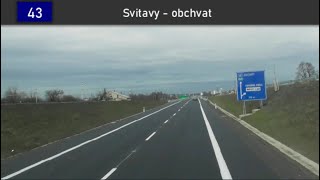 Dashcam I43 Svitavy  obchvat 2023 [upl. by Ailat]