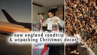 new england road trip amp unpacking Christmas DECOR  XO MaCenna Vlogs [upl. by Adnala]