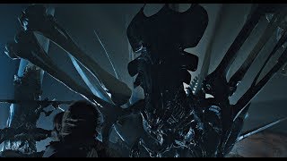 Aliens 1986 Xenomorph Queen Shootout Scene l Best Quality 4K [upl. by Ecyt]