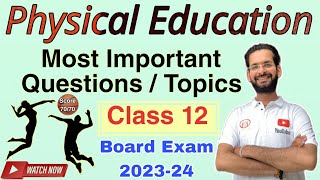 Physical education class 12 Most Important Questions  Class 12 Physical Education important topics [upl. by Sixla477]