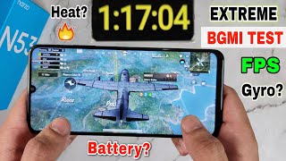 Realme Narzo n53 bgmi pubg test graphics setting 🔥 realme narzo n53 bgmi battery drain test ⚡️ [upl. by Rengia]