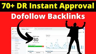 70 DR Instant Approval Dofollow Backlinks Seosmartkey [upl. by Scever453]