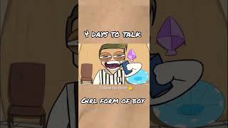 4 days to talk girl with boy 🧒😜😜 funny sort by trueexplanation viralvideo shorts animation [upl. by Eromle]