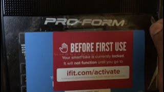 Unlock ProForm Bicycle or Treadmill Console [upl. by Ranita526]