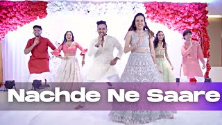 Wedding Sangeet dance  Nachde ne saare Badri ki dulhaniya Iski Uski and more [upl. by Notnilk563]