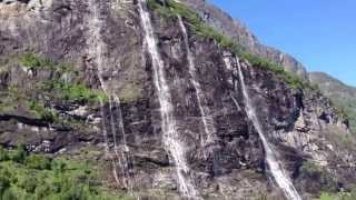 Geiranger Fjord Sieben Schwestern und Passage [upl. by Sampson]