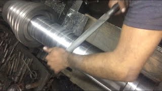 How to make spindle and silde part of lathe machine hi class lathe machine technology hardwork [upl. by Acile]