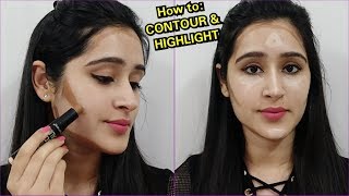 How to Do CONTOURING AND HIGHLIGHT 1 SIMPLE TRICK [upl. by Matuag351]