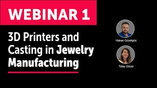 Jewelry Webinar 1 3D Printers and Casting in Jewelry Manufacturing Tips and QampA Session [upl. by Annovahs480]