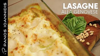 Λαζάνια α λα Τζενοβέζε Lasagne alla Genovese  Master Class By Chef Panos Ioannidis [upl. by Ahders443]