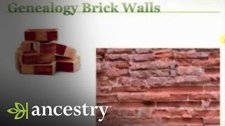 Breaking Through Your Genealogy Brick Walls  Ancestry [upl. by Surovy84]