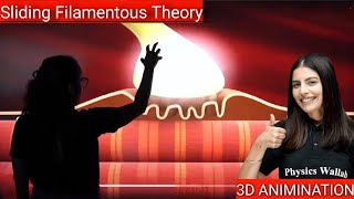 Sliding Filamentous Theory by SAMAPTI MAM 😎3D ANIMINATION 😲Samapti mam❤️ NEET PW [upl. by Bibeau]