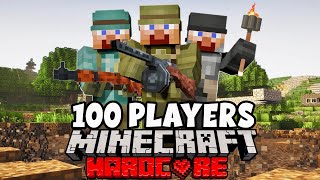 100 Players Simulate REALISTIC WAR in Minecraft [upl. by Norel]