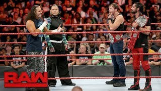 The Hardy Boyz congratulate new Raw Tag Team Champions Rollins amp Ambrose Raw Aug 21 2017 [upl. by Remy]