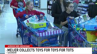 Meijer Toys for Tots shopping event [upl. by Odnalref]