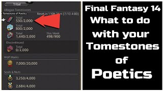 Final fantasy XIV What to do with your Tomestones of poetics in shadowbringers [upl. by Hillhouse]