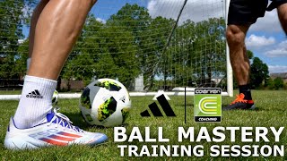 How To MASTER The Ball  Full Ball Mastery Training Session With Coerver Coaching [upl. by Adnalra]