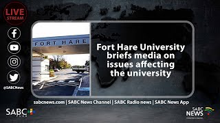 Fort Hare briefs media on issues affecting the university [upl. by Mal357]