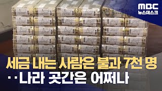 세금 내는 사람은 불과 7천 명‥나라 곳간은 어쩌나 20231114뉴스데스크MBC [upl. by Yalc]