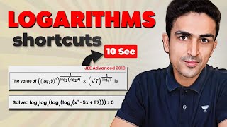 How to Solve Logarithm Questions in 10 Seconds [upl. by Aerdnaek200]