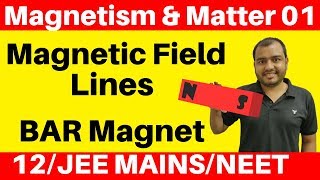 Magnetism and Matter 01 II Magnetic Field Lines II Bar Magnet in Uniform Magnetic Field II JEE NEET [upl. by Markos]