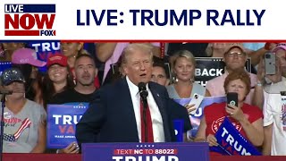 WATCH LIVE Trump speaks at Charlotte rally  LiveNOW FOX [upl. by Eivol]