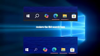 restore the Old search icon in windows 10 22H2 2024 [upl. by Asiek]