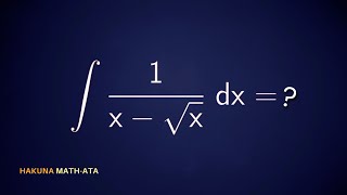 Integrale col metodo di sostituzione  Hakuna MATHata [upl. by Osyth]