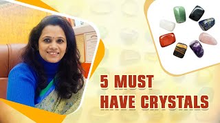 FIVE MUST HAVE CRYSTALS FOR HEALTH WEALTH AND PROSPERITY  CRYSTALS  NIDHI AGGARWAL [upl. by Theall273]