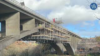 Innovative scaffolding solution for Taf Fechan Viaduct widening [upl. by Cock]