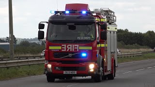 Oxfordshire Fire amp Rescue Kidlington Rescue Pump Responding with Blue Lights  Sirens [upl. by Mcgrody]