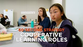 60 SecondStrategy Cooperative Learning Roles [upl. by Floss272]