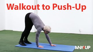 Walkout to PushUp Bodyweight Training Exercise [upl. by Eenerb]