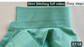 gents shirt pasting tutorial  gents kameez ka kharcha chipkane Ka Tarika [upl. by Ulphia114]