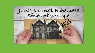 Junk Journal Ephemera Series 2 bexxstyle  Mini Flipup Notebooks [upl. by Mercier888]