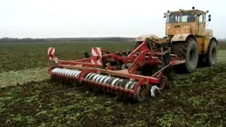 Powerful Kirovec K  701  Horsch Terrano cultivating [upl. by Emearg913]