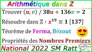 Arithmétique dans Z  Congruence Modulo  Examen National 2022 SM Rattrapage [upl. by Alisun274]