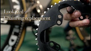 Look 695 ZED2 Chainring replacement lookcycle bicycleculture [upl. by Madelene]