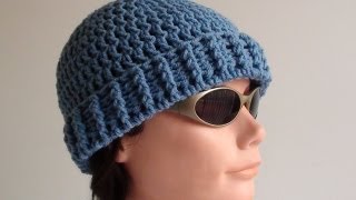 Crochet Mens Beanie [upl. by Eseuqram21]